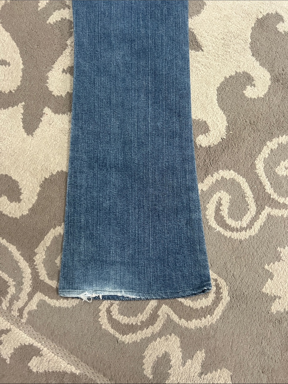 Lux Washed Blue Flare Wide-Leg Jeans - Picture 9 of 9